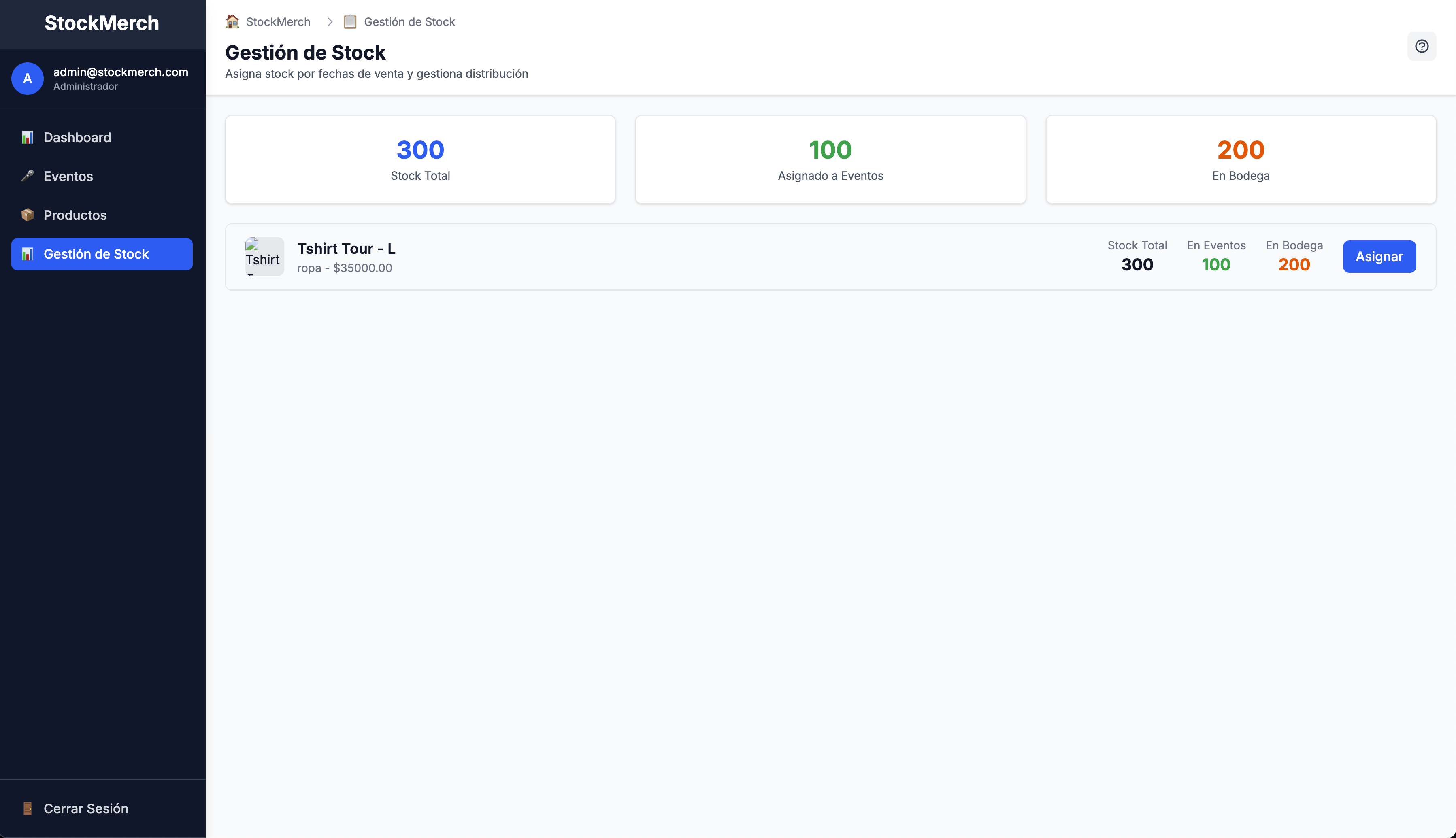 Vendedor usando panel de ventas